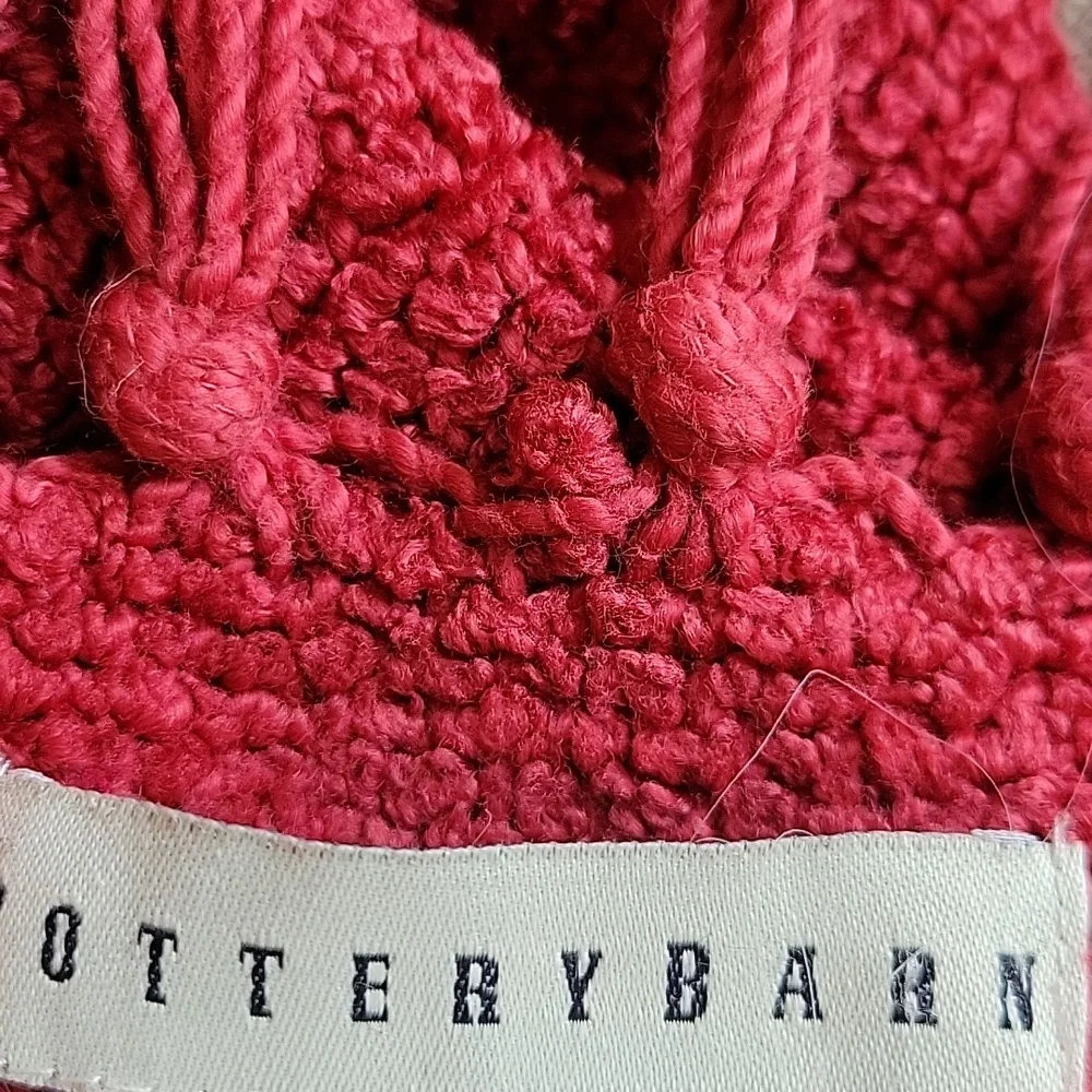 Pottery Barn Chenille Fringed Throw